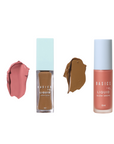 Liquid Blush + Liquid Contour + Liquid Glow Drops (highlight)