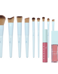 Liquid Blush + 10 pc Luxury Brush Set + Liquid Lip Colour